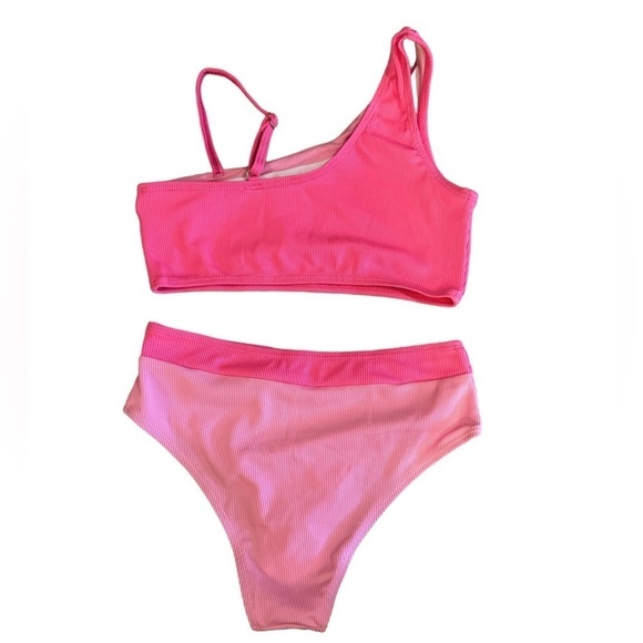 Girls  Bathing Suit Color-Block Cutout - pink - size 11-12 years - Picture 3 of 3